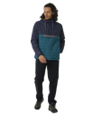 The Rip Curl Mens Search Anorak Puffer Jacket in Purple Night