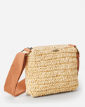 The Rip Curl Womens Essentials Straw Crossbody Bag in Natural