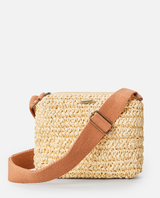 The Rip Curl Womens Essentials Straw Crossbody Bag in Natural