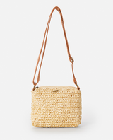 The Rip Curl Womens Essentials Straw Crossbody Bag in Natural