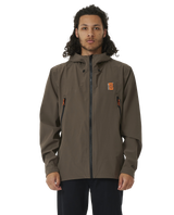 The Rip Curl Mens Anti-Series Search Spray Tech Jacket in Deep Rock