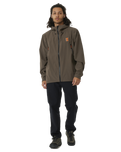 The Rip Curl Mens Anti-Series Search Spray Tech Jacket in Deep Rock