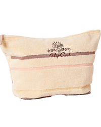 The Rip Curl Revival Terry Make Up Bag in Peach