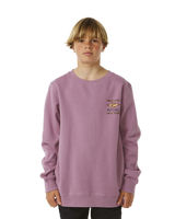 The Rip Curl Boys Boys Lost Island Sweatshirt in Dusty Purple