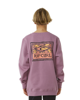 The Rip Curl Boys Boys Lost Island Sweatshirt in Dusty Purple