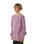 The Rip Curl Boys Boys Lost Island Sweatshirt in Dusty Purple