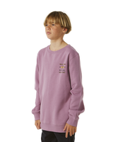 The Rip Curl Boys Boys Lost Island Sweatshirt in Dusty Purple