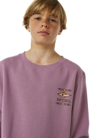 The Rip Curl Boys Boys Lost Island Sweatshirt in Dusty Purple