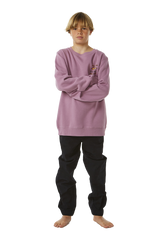 The Rip Curl Boys Boys Lost Island Sweatshirt in Dusty Purple