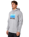 The Rip Curl Mens Hey Muma Hoodie in Grey Marle