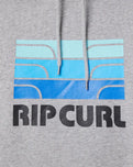 The Rip Curl Mens Hey Muma Hoodie in Grey Marle