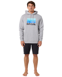 The Rip Curl Mens Hey Muma Hoodie in Grey Marle