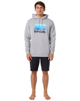 The Rip Curl Mens Hey Muma Hoodie in Grey Marle