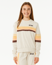 The Rip Curl Girls Girls Revival Pannelled Sweatshirt in Oatmeal Marle