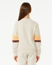 The Rip Curl Girls Girls Revival Pannelled Sweatshirt in Oatmeal Marle