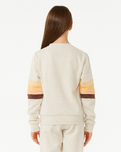 The Rip Curl Girls Girls Revival Pannelled Sweatshirt in Oatmeal Marle