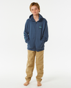 The Rip Curl Boys Boys Lost Islands Zip Hoodie in Vintage Navy