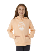 The Rip Curl Girls Girls Re-Entry Hoodie in Bright Peach