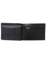 The Rip Curl Mens Marked RFID Leather Wallet in Black