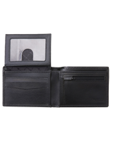 The Rip Curl Mens Marked RFID Leather Wallet in Black