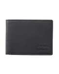 The Rip Curl Mens Marked PU All Day Wallet in Black