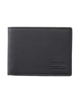 The Rip Curl Mens Marked PU All Day Wallet in Black