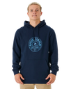 The Rip Curl Mens Stapler Hoodie in Navy