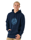 The Rip Curl Mens Stapler Hoodie in Navy