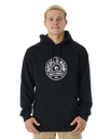 The Rip Curl Mens Stapler Hoodie in Black