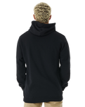 The Rip Curl Mens Stapler Hoodie in Black