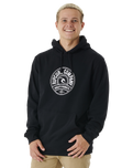 The Rip Curl Mens Stapler Hoodie in Black