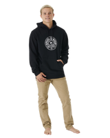 The Rip Curl Mens Stapler Hoodie in Black