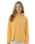 The Rip Curl Girls Girls Surf Puff Heritage Hoodie in Orange