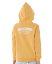 The Rip Curl Girls Girls Surf Puff Heritage Hoodie in Orange