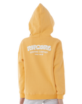 The Rip Curl Girls Girls Surf Puff Heritage Hoodie in Orange