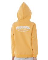 The Rip Curl Girls Girls Surf Puff Heritage Hoodie in Orange