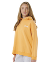 The Rip Curl Girls Girls Surf Puff Heritage Hoodie in Orange