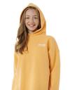 The Rip Curl Girls Girls Surf Puff Heritage Hoodie in Orange