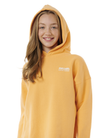 The Rip Curl Girls Girls Surf Puff Heritage Hoodie in Orange