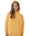 The Rip Curl Girls Girls Surf Puff Heritage Hoodie in Orange