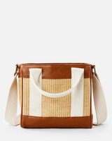 The Rip Curl Womens Premium Straw Mini Handbag in Natural