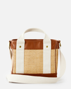 The Rip Curl Womens Premium Straw Mini Handbag in Natural