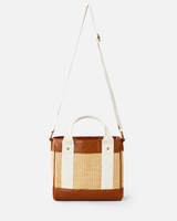 The Rip Curl Womens Premium Straw Mini Handbag in Natural