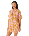 The Rip Curl Womens Afterglow Shirt Dress in Pink