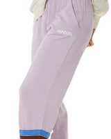 The Rip Curl Womens Surf Revival Joggers in Lilac