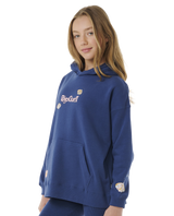 The Rip Curl Girls Girls Summer Solstice Hoodie in Washed Navy