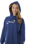 The Rip Curl Girls Girls Summer Solstice Hoodie in Washed Navy