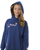 The Rip Curl Girls Girls Summer Solstice Hoodie in Washed Navy