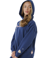 The Rip Curl Girls Girls Summer Solstice Hoodie in Washed Navy