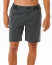 The Rip Curl Mens Boardwalk Reggie Easy Fit Walkshorts in Washed Black